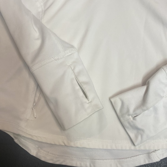 White Athleta Running Long Sleeve Top Size Small - Picture 8 of 10